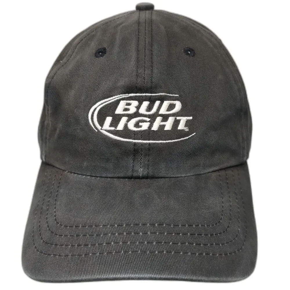 Gray One Size Baseball Cap Bud Light Hockey 30th Anniversary Slideback Hat
